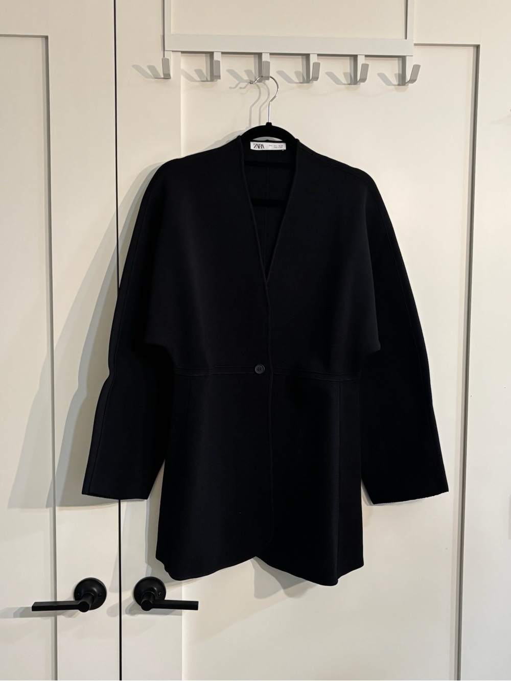 Zara Black Single-Button Jacket